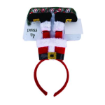 Christmas Dress-Up Headband - Santa, Upside Down Christmas Dress-Up Headband - Santa, Upside Down